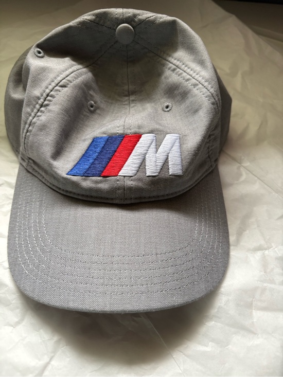 NEW IN BAG - men’s BMW M series classic Logo Grey Baseball Cap adjustable